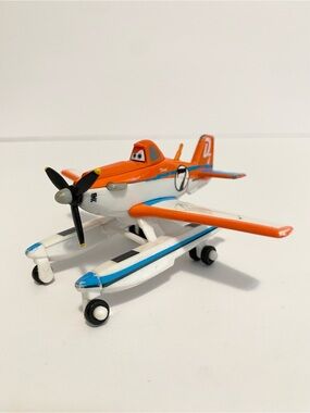 Disney Pixar Planes Pontoon Dusty #7 Mattel Diecast 2014 Plane Cars Toy